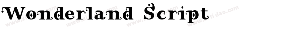 Wonderland Script字体转换